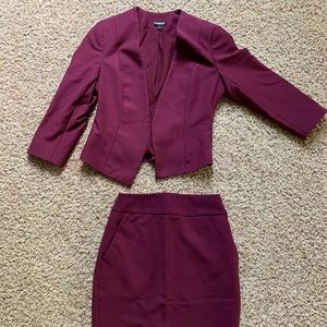 Blazer and pencil skirt set from express